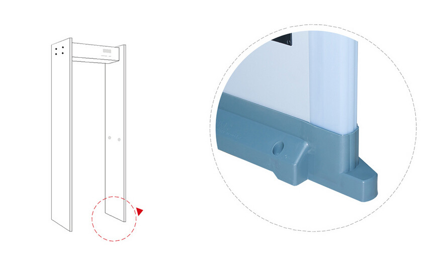 WIFI CCTV Camera Touch Screen Walk Through Metal Detector Door Frame For Defender / Public / Archway