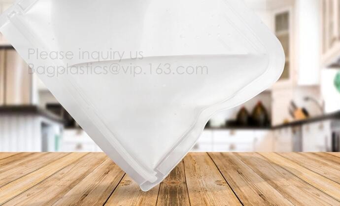 Reusable Silicone Food Storage Bag Washable Silicone Fresh Bag for Fruits Vegetables Meat Preservation bagplastics bagea