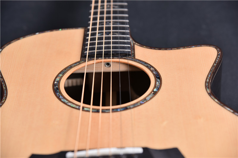 Solid spruce 914 acoustic Guitar 41 inch Real abalone Rosewood body 914ce Guitar