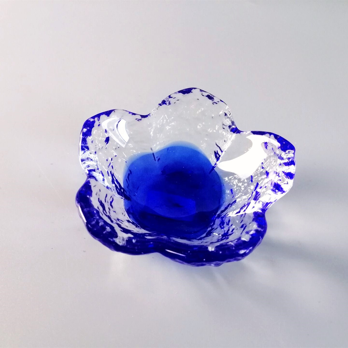 Ins Cherry Blossom Glass Sauce Plates For Dinner Table