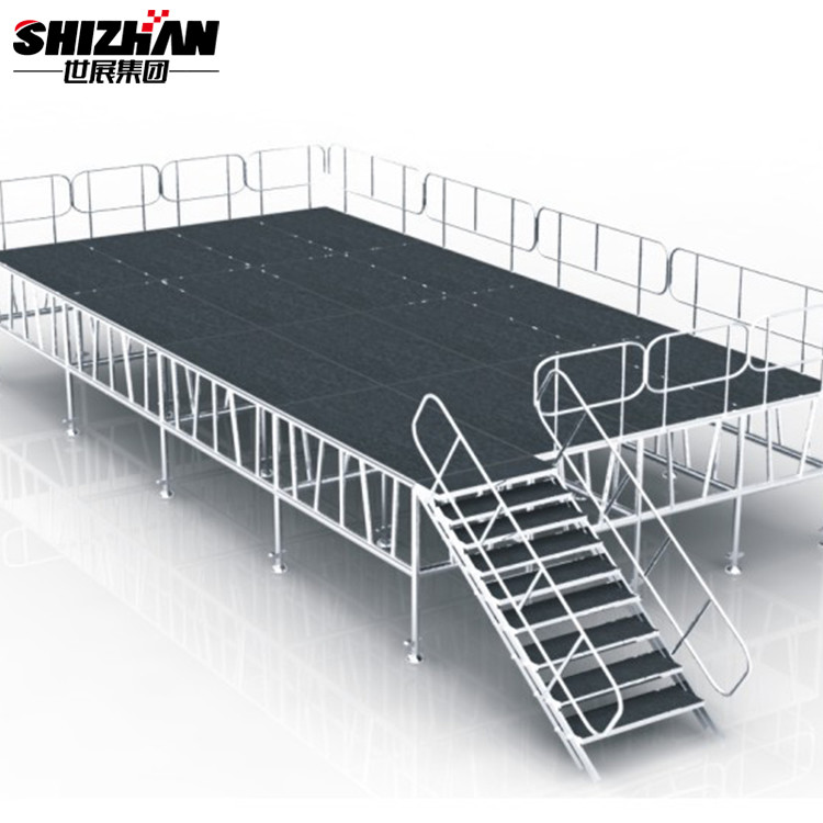 Plywood Aluminum Mobile Foldable Concert Stage Portable Platform