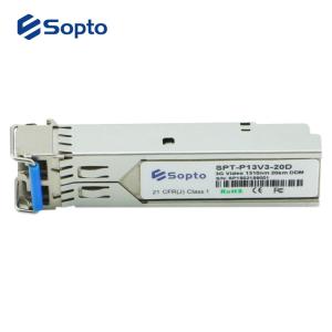 Single Mode 10km Duplex LC DDM Sfp Optical Transceiver