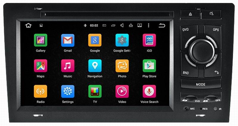 Ouchuangbo car dvd gps navigation multimedia stereo for Audi A8 1994-2003 with HD 1080P video android 7.1 system