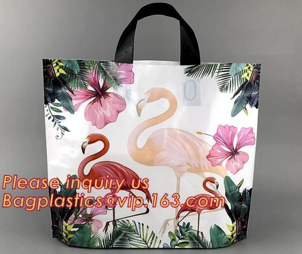 100% Biodegradable fashionable leopard printed soft loop plastic bag,Custom