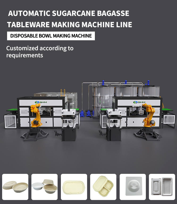 Paper Tray Forming Machine Pulp Food Container Making Machine
