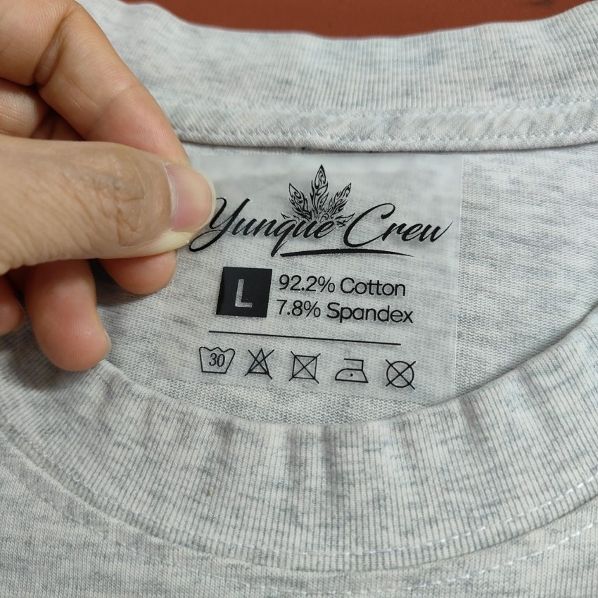 Hot Peel Clothing Neck Label Heat Press Custom Clothing Own Logo Brand