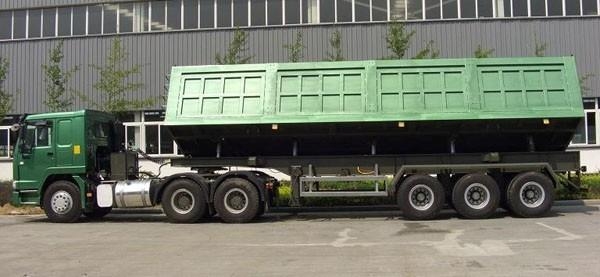 Low Bed Deck Dimension of 12000X2500X1500mm Dump Semi Trailer for Australia Market