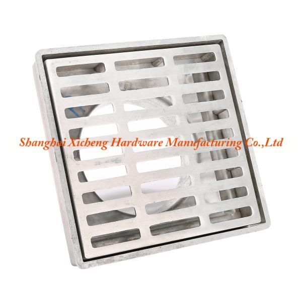 Aluminum Metal Square Floor Drain Cover ISO9001 Certificate Floor Drainer
