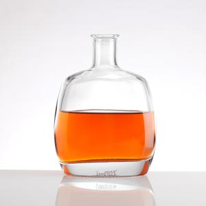 Glass Brandy Bottle with Fancy Customized Unique Design 500ml 700ml 750ml 1000ml