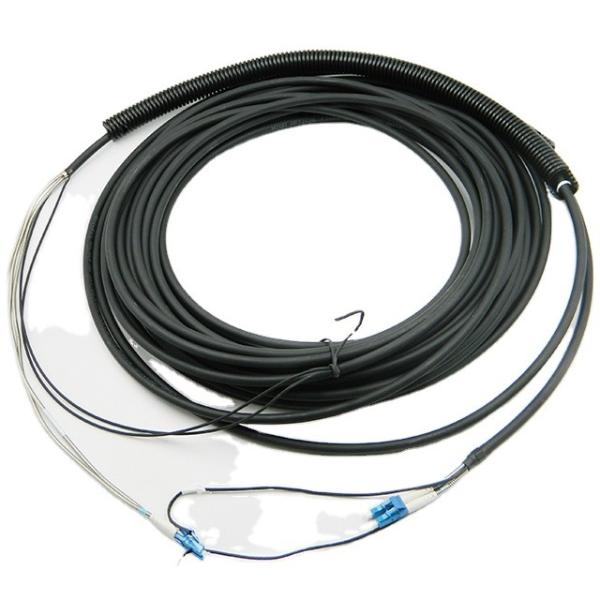 5M DLC-DLC Multimode Outdoor FTTA RRU BBU Base Station Armoured Fiber Optic