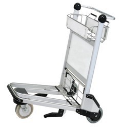 Portable 3 Wheels Smart Cart Airport , Luggage Cart Trolley For Hotel Staff, Airport Luggage Trolley