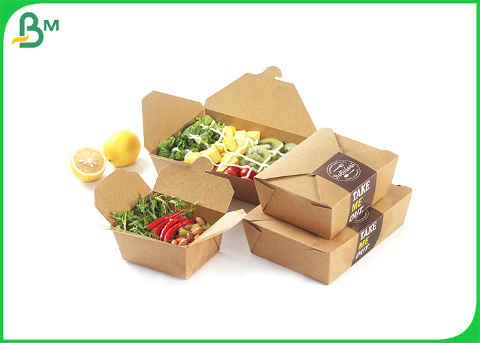 15g PE Coated Strong Moisture Kraft Paper 300g Fast Food Wrapping 