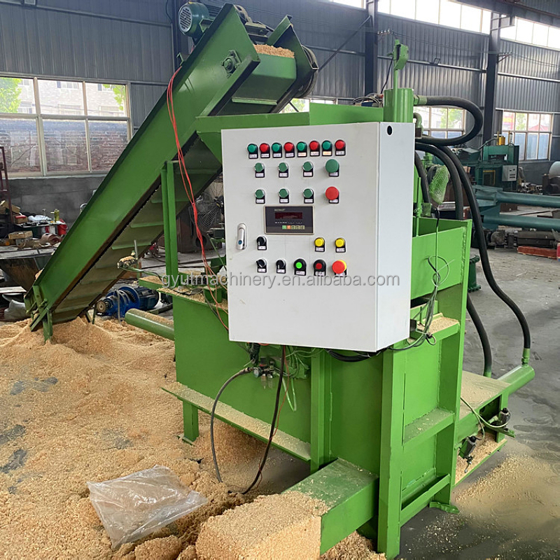 Hydraulic Sawdust Wood Shavings Press Baler Machine Long Service Life Pressure 30t