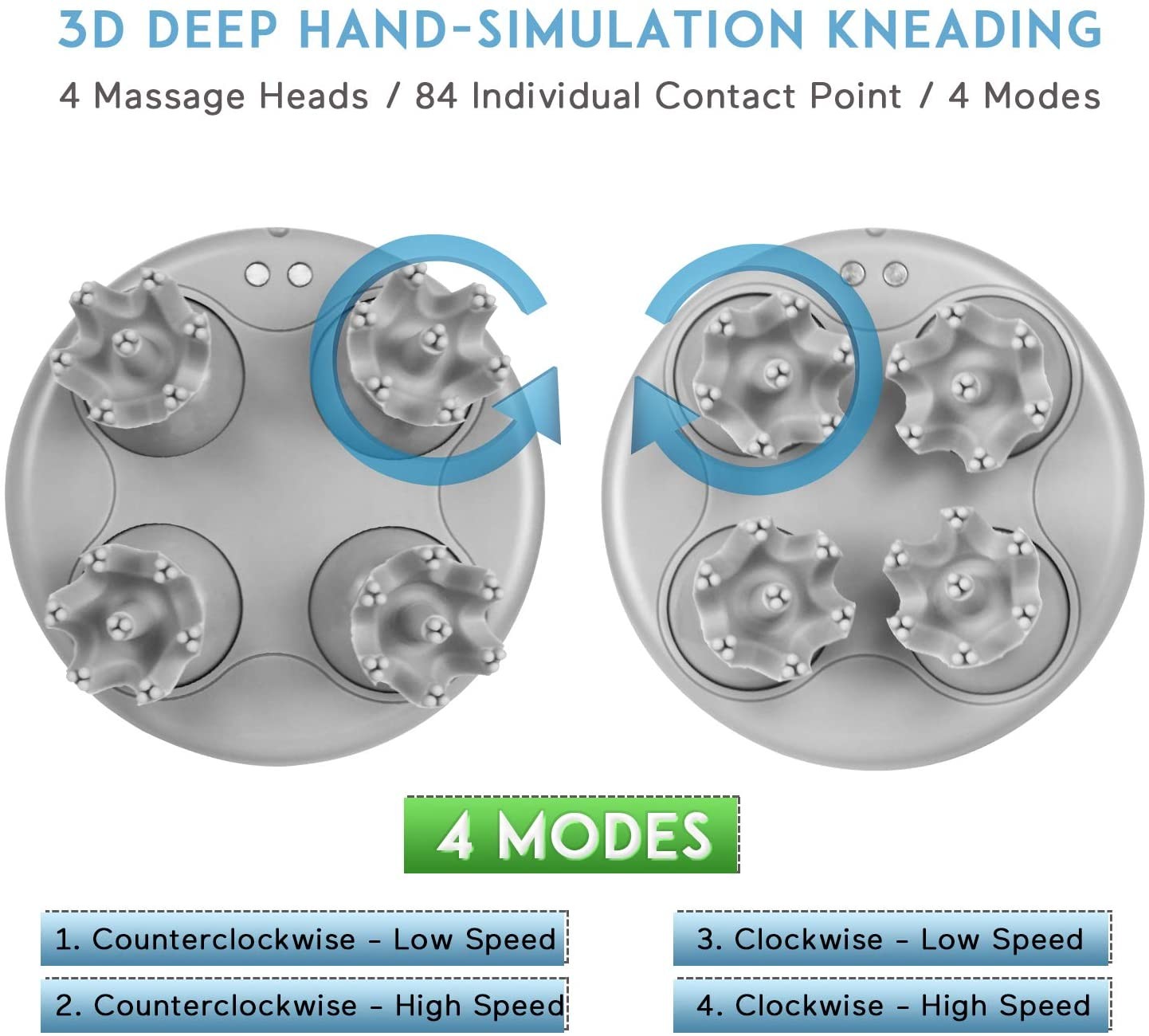 Rechargeable Head Scalp Massager Acupoint Massaging Headache Relieving 5V 1A