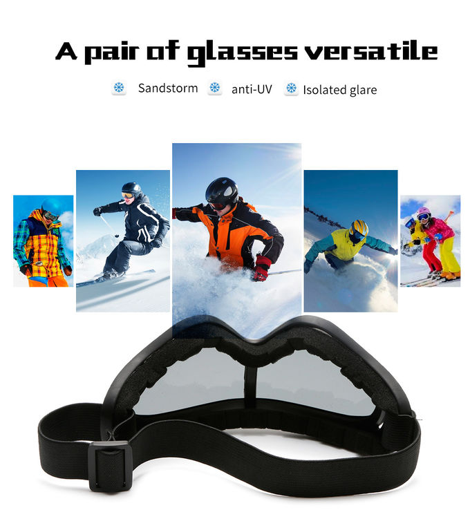 Ski Goggles Over Glasses Ski Snowboard Goggles Unisex 100% UV Protection