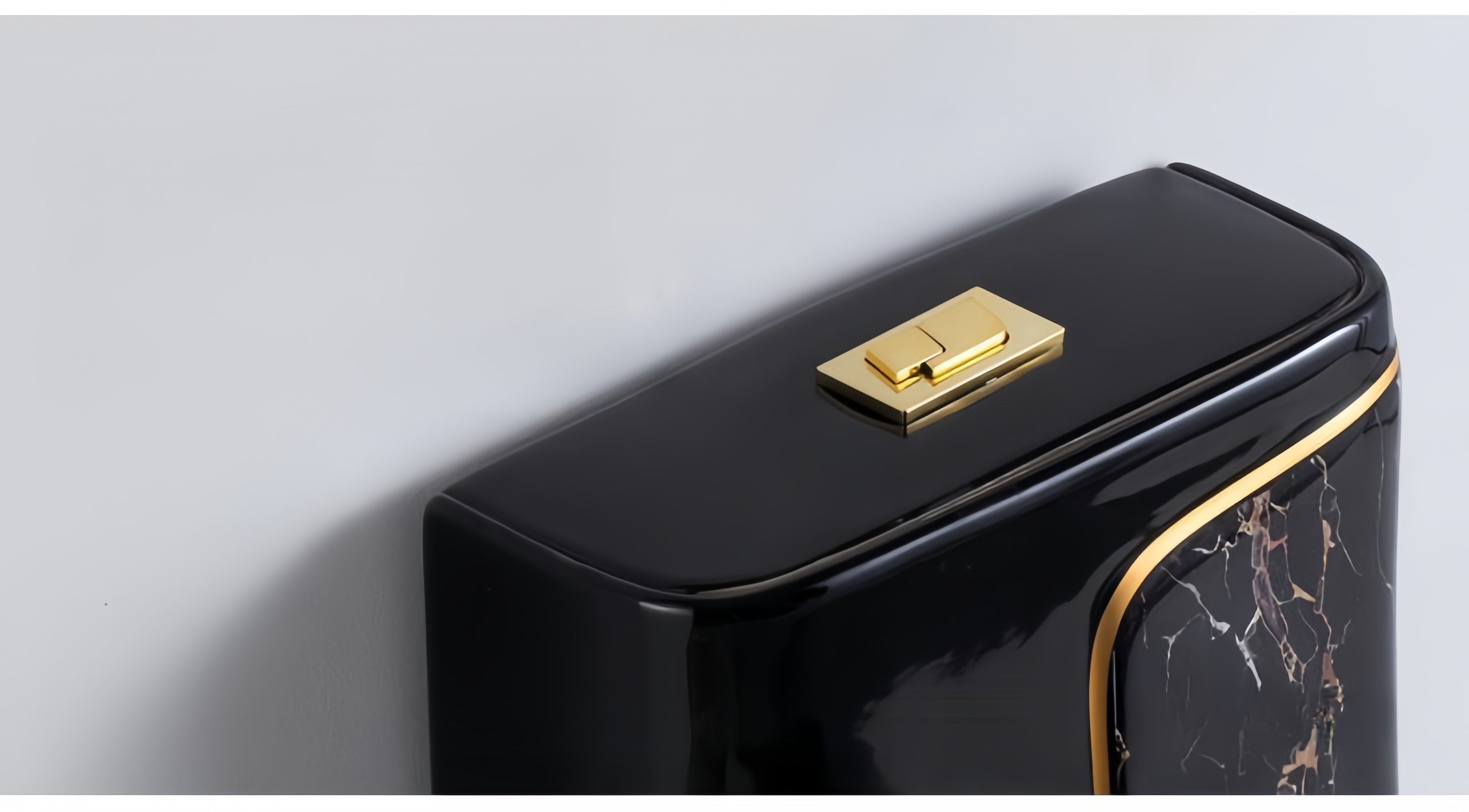 Advantages of Environmental Glaze in Black Stone One Piece Toilet with Dual-Flush