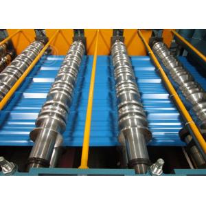 Glazed Metal Tile Cold Roll Forming Machine with Hydraulic Punching Device