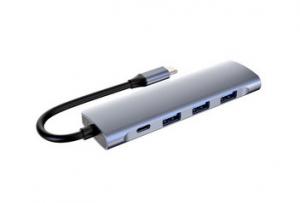  Multiple Superspeed 5 In 1 PD Port USB C HUB Adapter ABS Aluminum Alloy Manufactures