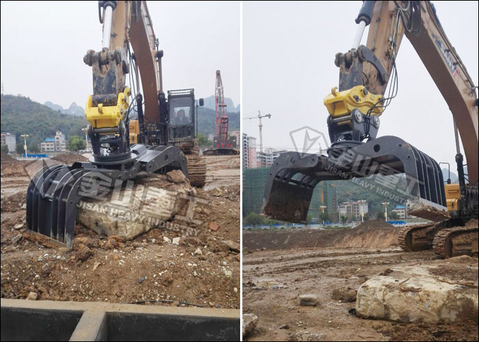 Excavator Attachment Sorting Grapple Excavator Attachment Demolition Grab Grapple And Scrap Metal With Pex Technology