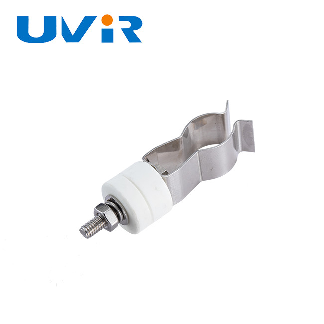 Ceramic aluminum IR Lamp Holder For Medium Wave Twin Lamps ISO9001