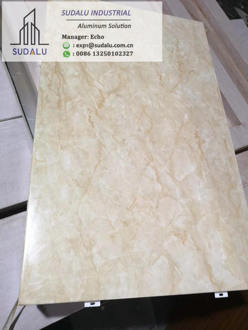 SUDALU Aluminum Column Pillar Cover Perforated Panel Wood color RAL Powder Coating Aluminum Interior Decoration Panel