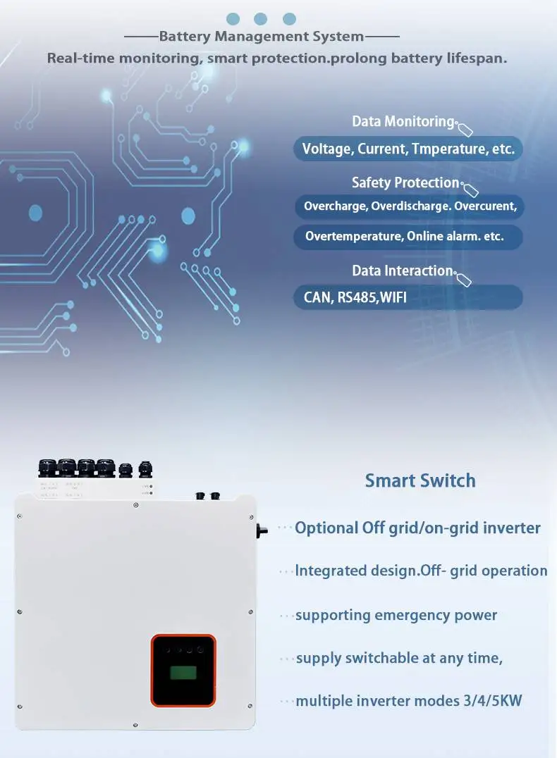 100ah 150ah 10kwh 25kw 10kw Inverter All In One Energy Storage System For Solar