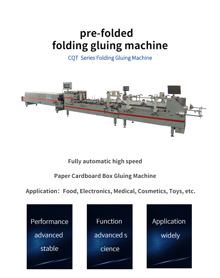 Folder Gluer Machine with 750mm Maximum Expanded Box Size and 0-250m/min Capacity