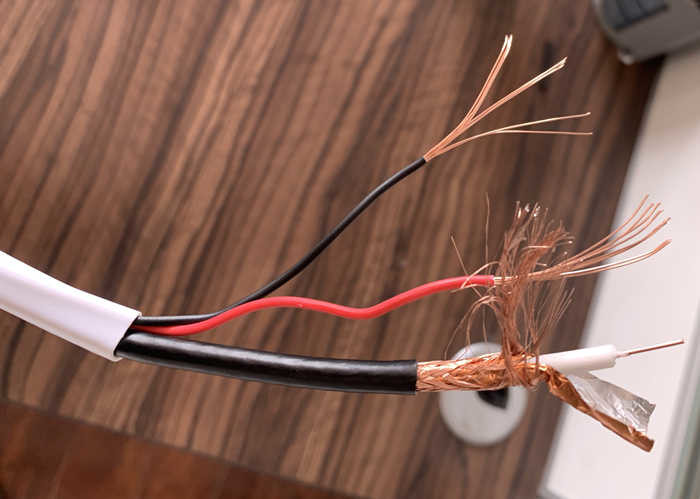 Super Turbo RG59 RG59U 2C CCA Bulk CCTV Cable with 0.75/1.0MM2 Siamese Coaxial cable