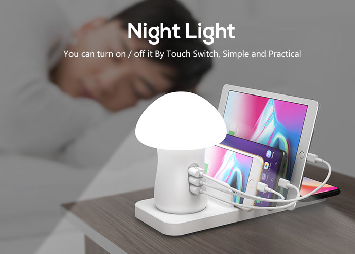 Nightlight 10W 40W Wireless Charging Pad With Usb Port