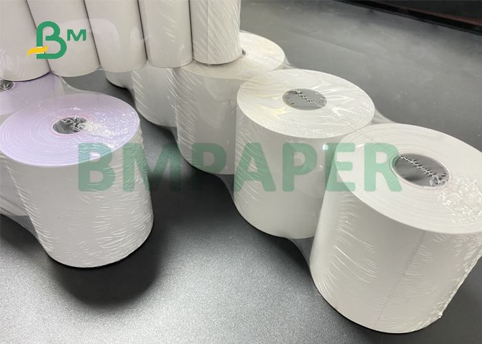 48g 80g Customized Thermal Sticker Paper Roll For Express Label Super Sticky