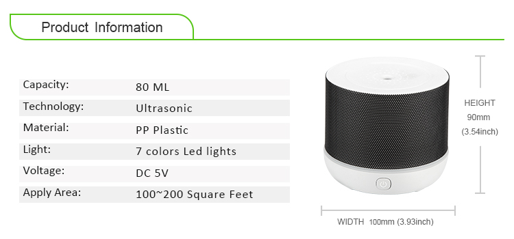 80ml Humidificador Home Appliances Tuya Aroma Diffuser Multi Graphic Portable 80ml Mini USB Ultrasonic Diffuser