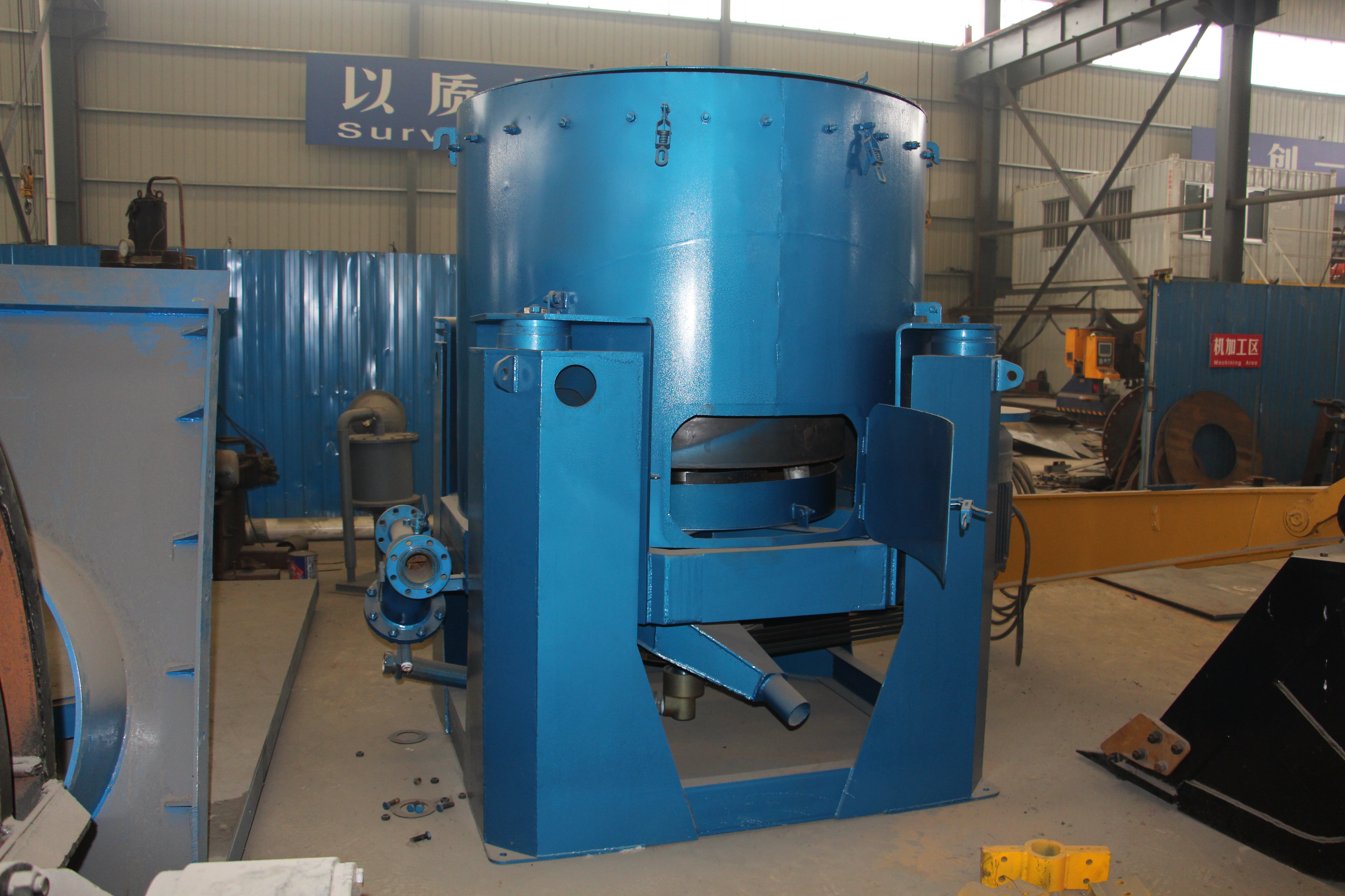 keda centrifugal concentrator Carbon steel material 25 ton per hour centrifugal machine for gold mining selection