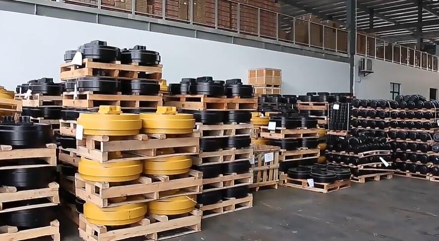 Double flange steel track roller for D4D bulldozer ITM Hardox400 material