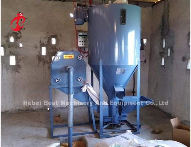 Hammer Feed Mill Machine With Crusher And Mixer For Poultry Animal Farm 220V 6KW Ada