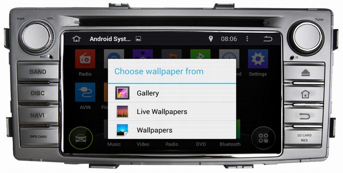 Ouchuangbo Car Radio DVD Android 4.4 System for Toyota Hilux 2012 GPS Navigation Stereo Multimedia Kit iPod OCB-6230D