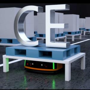 Mobile AGV Robot Q2L-300A With CNGBS Cobot Robot For Automated Material Handling