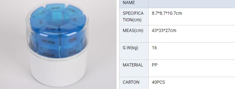Portable Creative style foldable travel plastic cup with pill case, Random color creative travel cup with pill case for