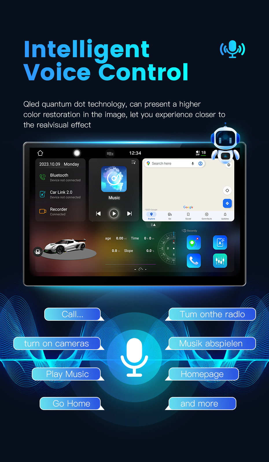 8 256g 5G Wifi DSP Stereo Audio 2 Din Android Car Radio Full fit screen GPS Built-in