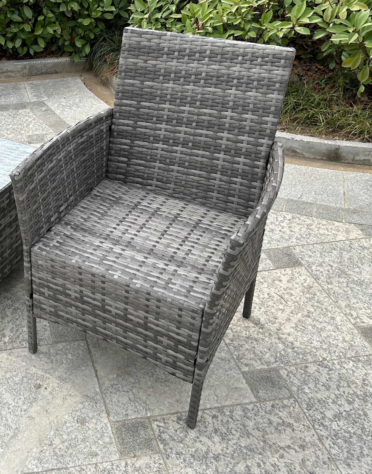 Garden Compact Rattan Table And Chairs Large Outdoor Garden Sets