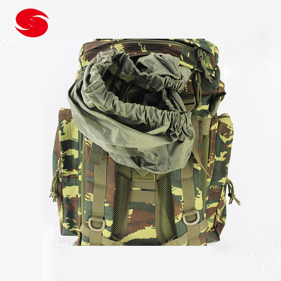 Good Quality 60L Multi-Function Military Greece Camouflage Hiking Backpack