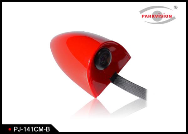 DC 12V Universal Side Car Parking Side View Camera Wide Angle 3G1P Lens Red