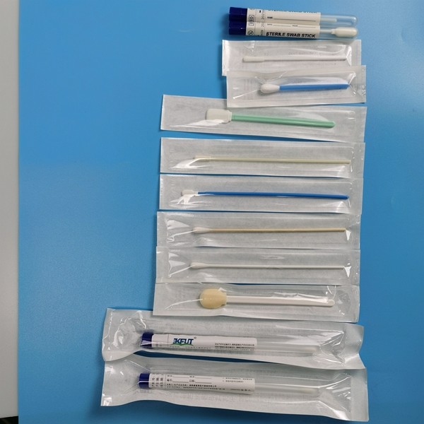 Sterile Sample Collection Swab Cotton Tipped EO Standard Medical Swab