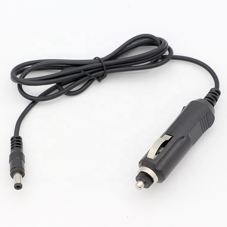 12V 3A 5.5x2.1mm Cigarette Lighter Male Plug to DC Car Charger Cable
