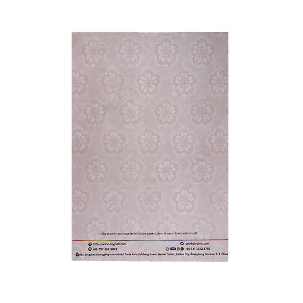A4 25% Linen Security Watermark Paper 75 Percent Cotton 100 Gram Anti Counterfei