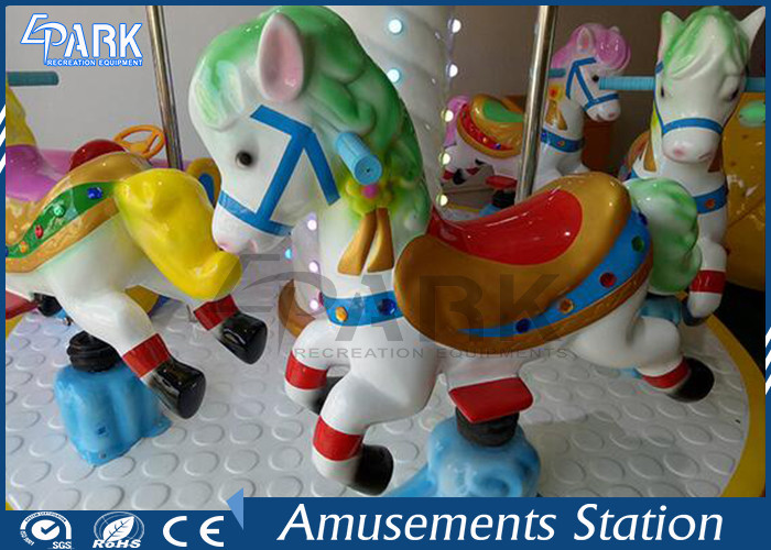 Electronic Fiberglass Carousel Ride Amusement Game Machines For Game Center
