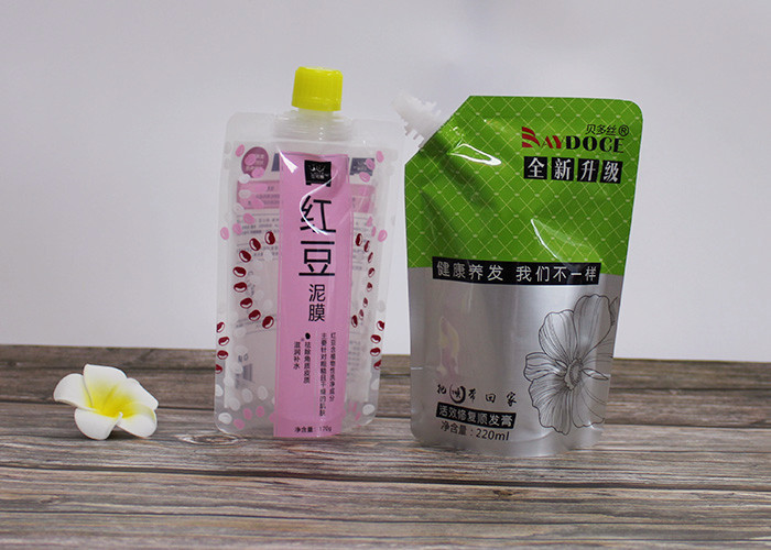 Stand Up Liquid Pouch Bags With Dia 22mm Spout For Wine Liquor Package