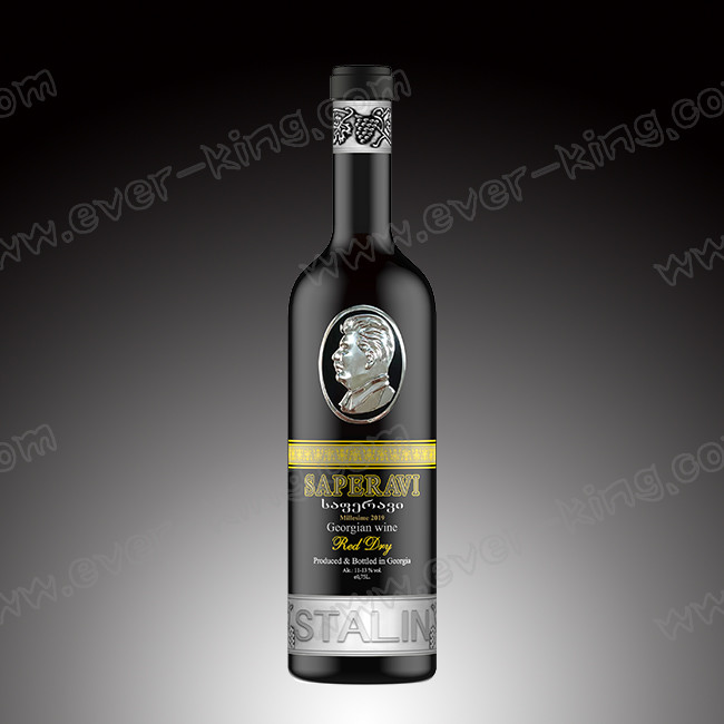 Custom Stalin Head Logo 3D Metal Aluminum Sticker Label Professional