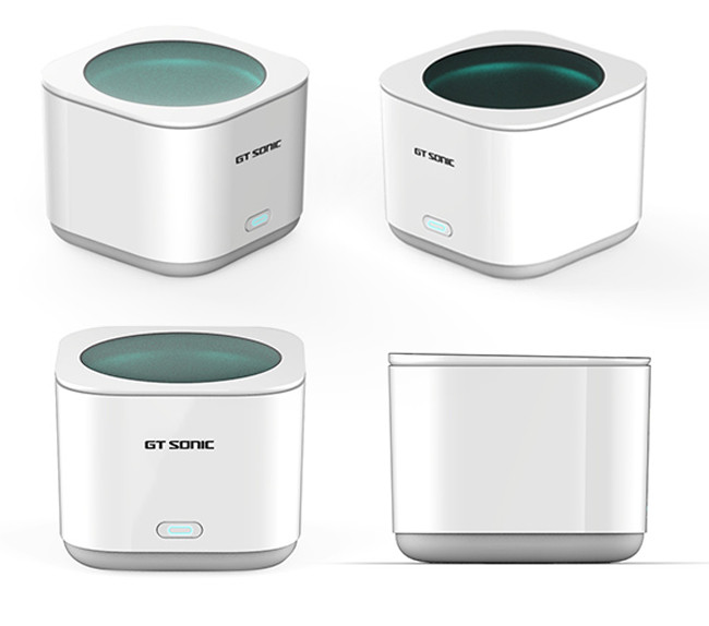 SS Ultrasonic Jewelry Cleaner Super Sonic Denture Cleaning Machine Small Light Cube Structure
