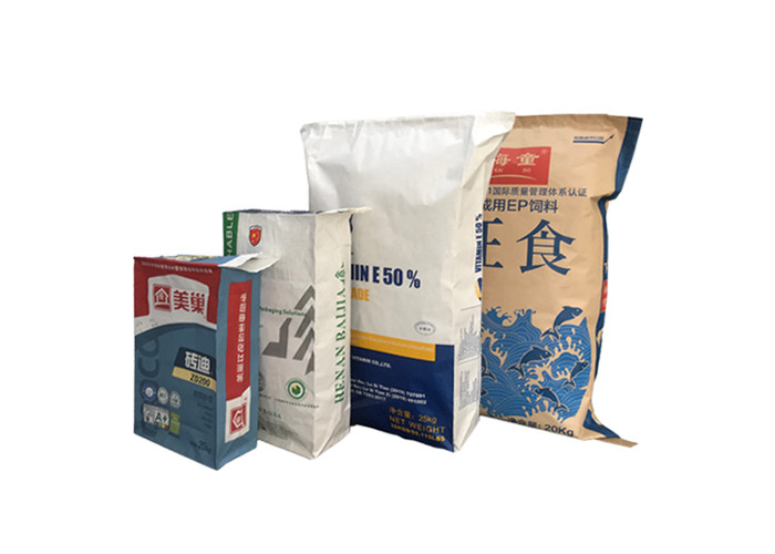 Eco- Friendly Recycled Multiwall Kraft Paper Bag Food Grade Wheat Flour Paper Bag