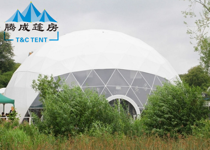 Outdoor Geodesic Dome Tent For Festival Event 5M 10M 15M Ridge Height